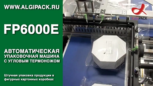 Штучная упаковка продукции к фигурных коробках FP6000E автоматический термоупаковщик 