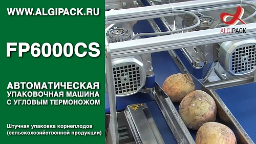 Штучная упаковка сельхозпродукции FP6000CS автоматическая термоупаковочная машина